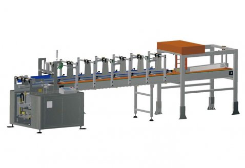 Drop type case packer 