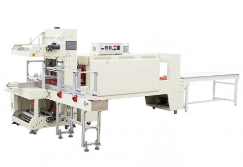 Automatic bottle stack sleeve type (without bottom support) shrink wrapping machine ST6040A+BSE6040A