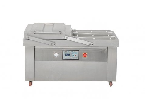DZ-600/2SD Four Sealing Lines Double Chamber Vacuum Packaging Machine for Food / Fresh Meat