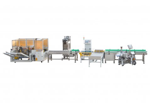 Drug carton packing line