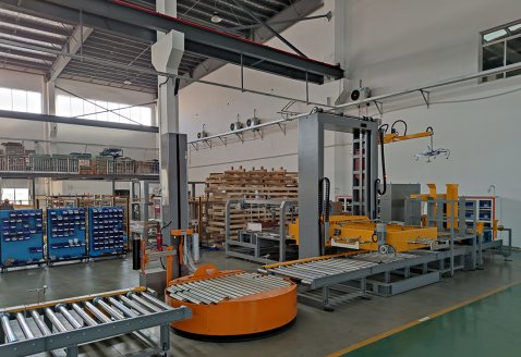 Full automatic gantry type low palletizing machine