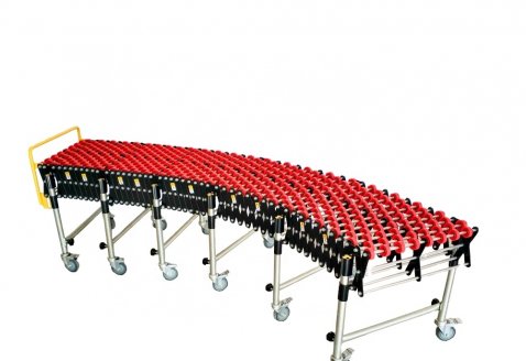 One unit Gravity Flexible Expandable Plastic Skate Wheel Roller Conveyor