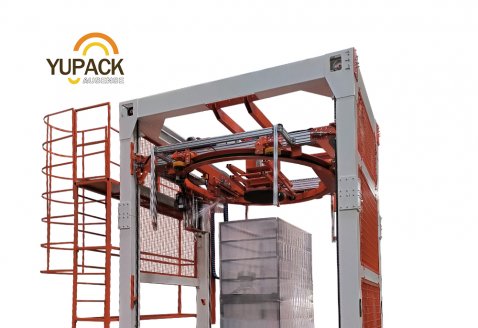 Fully automatic High-speed rotary ring pallet Stretch Wrapping Machines