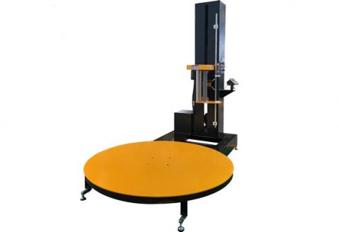 Pallet wrapper with weight scale system 