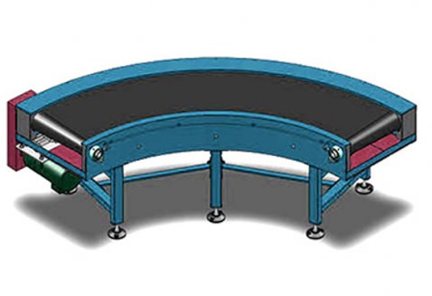 Carton belt curve