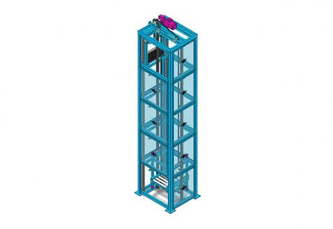 Carton reciprocating elevator