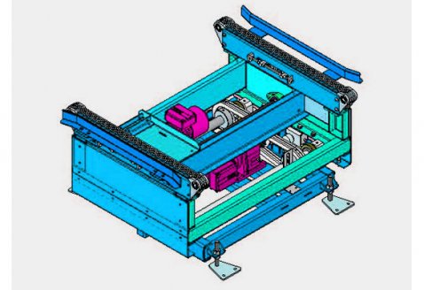 Pallet chain lift transfer unit