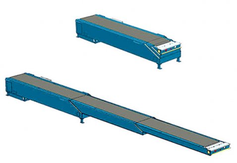 Carton telescopic belt conveyor