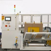 What equipment does the pet food packaging line include