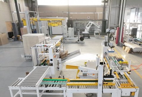Corn Noodle Cross-Sealing and Palletizing Line