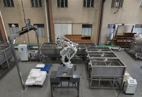 Bag Depalletizing and Cutting/Slitting Line