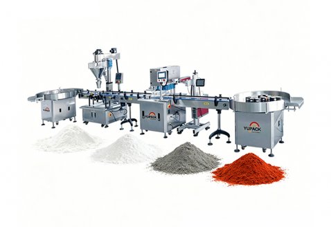 Single-head powder filling line