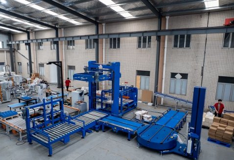 Red Wine Case Low-Level Palletizing and Packaging Line