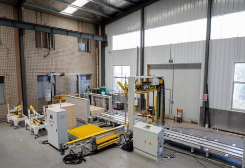 Insulation Board Strapping and Packaging Line